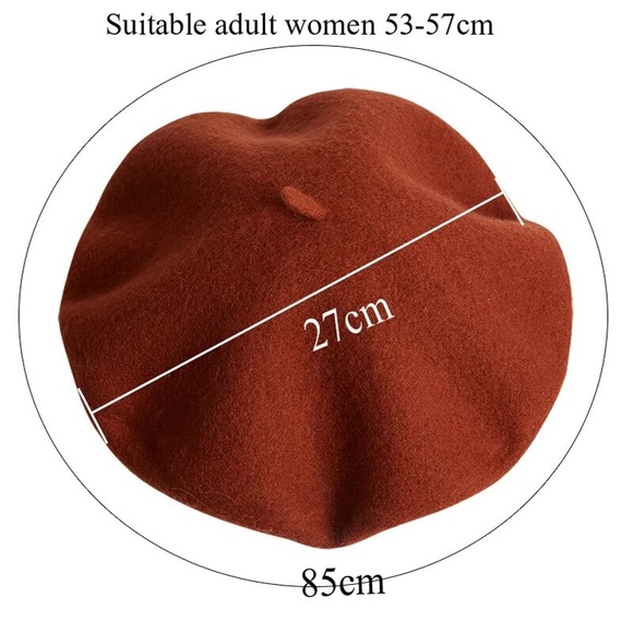 Adjustable Thick Wool Beret - Picture 8 of 10